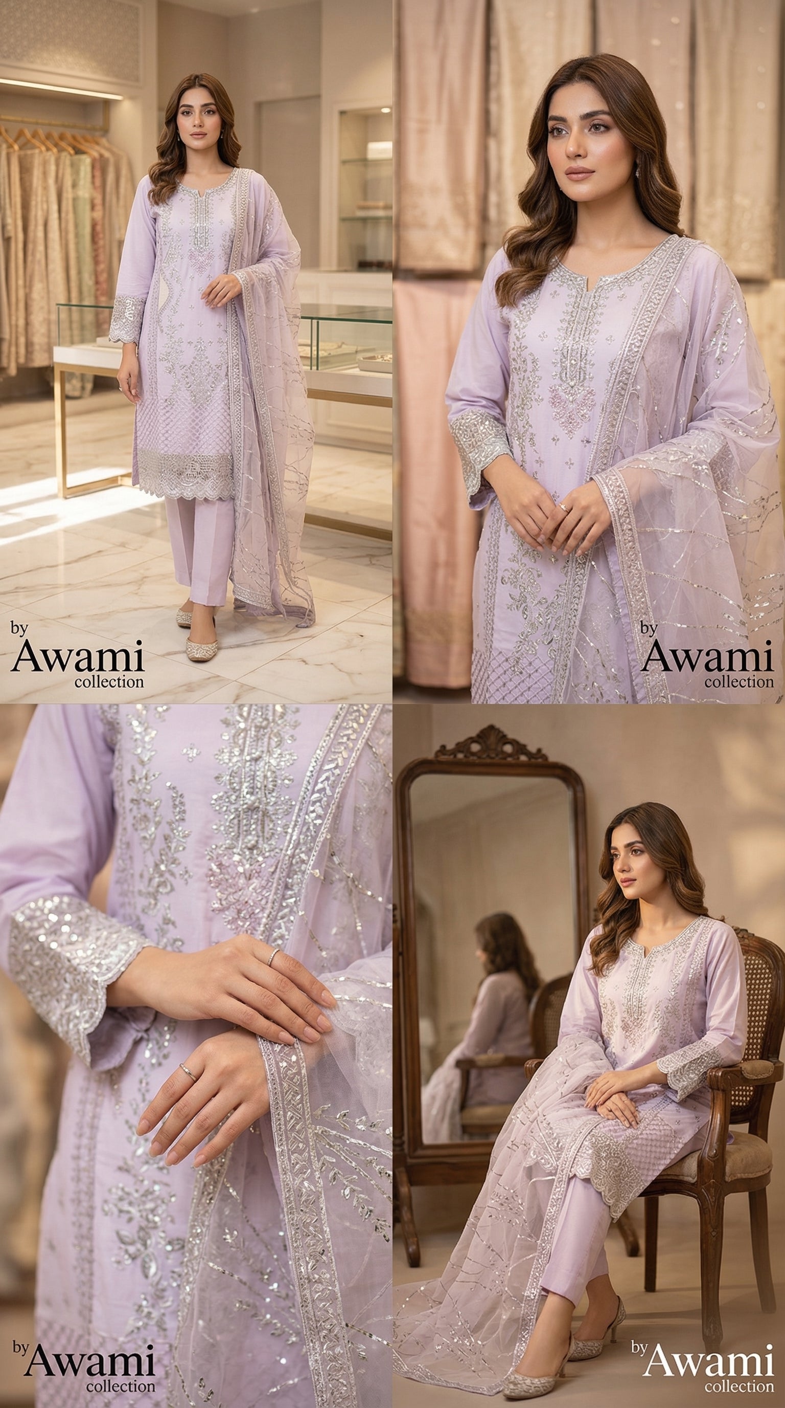 Lilac Frost Sequined Ensemble