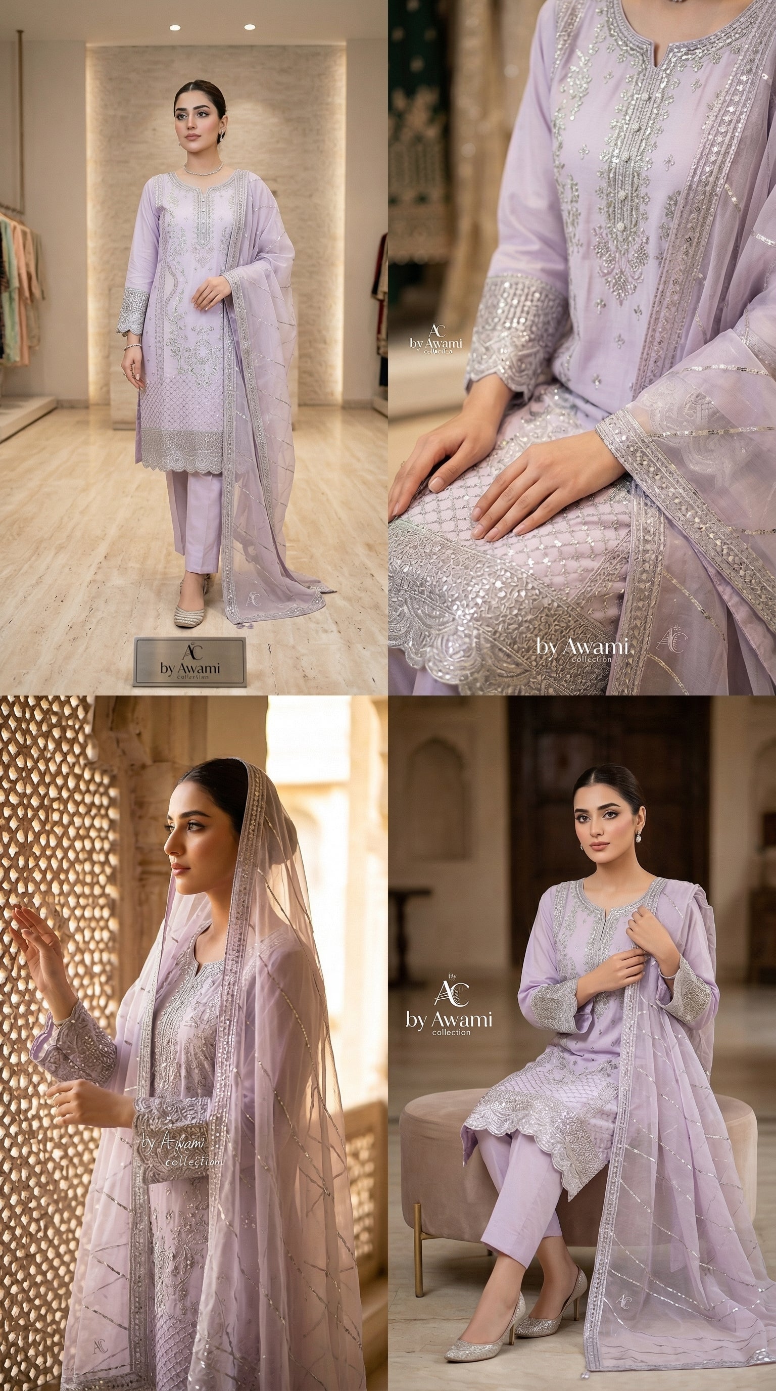 Lilac Frost Sequined Ensemble