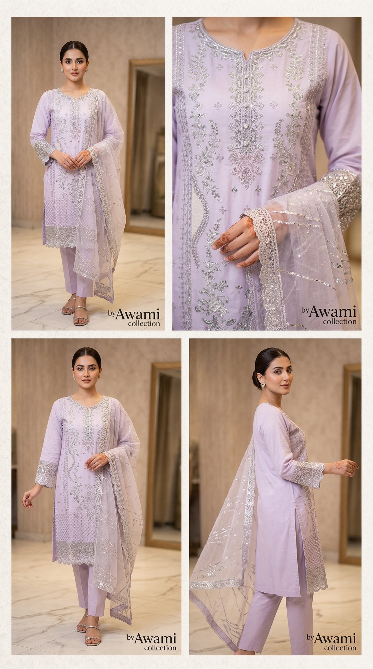 Lilac Frost Sequined Ensemble
